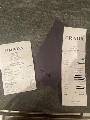 Receipt of AUTHENTIC purchase