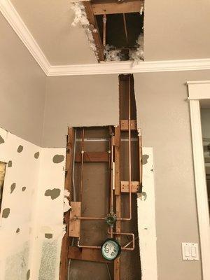 Shower installation.