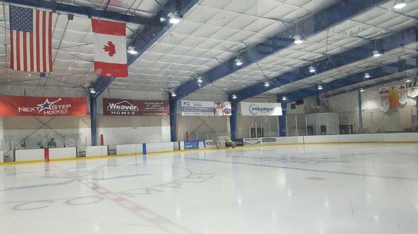 Arena with the large bleachers