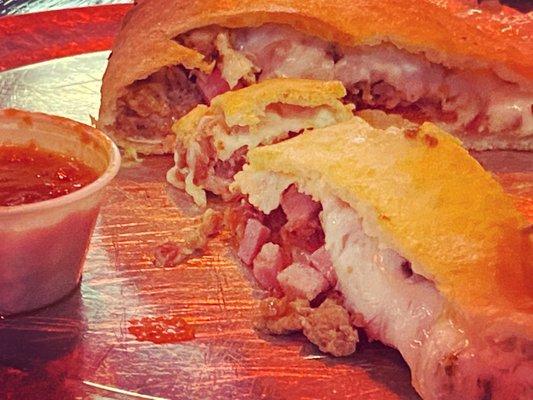 Meat lovers Calzone