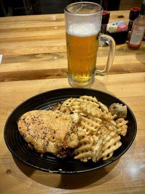 Cajun Press Poboy - Half at Walk-On's, with draft