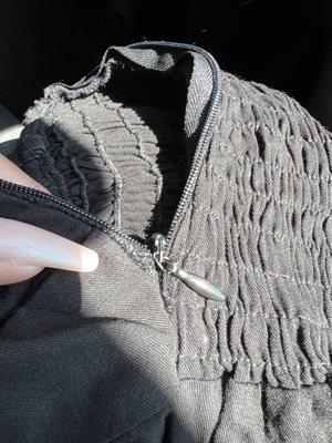 Cheap zipper install