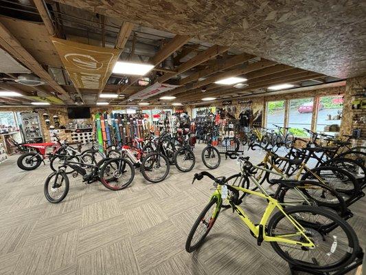 Bicycle Service Center and bikes and ebikes for sale.