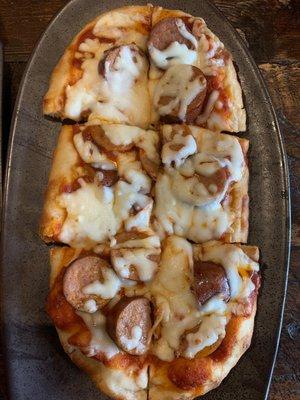 andouille sausage pizza