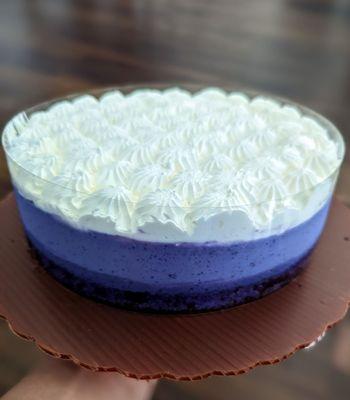 Ube mousse cake