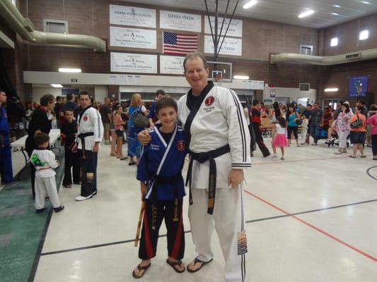 Robby was just awarded his Junior Instructor uniform!