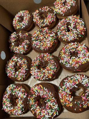 Dozen Chocolate Sprinkle Donuts