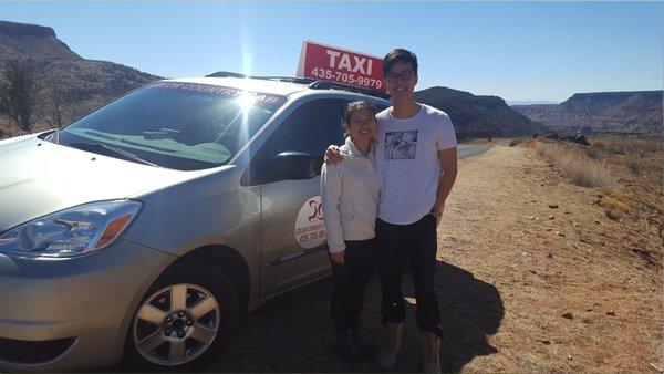 Customers in Zion National park