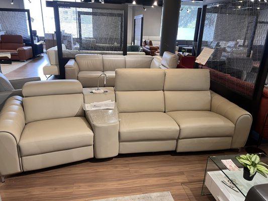 Nicoletti Leather Theater recliner seating