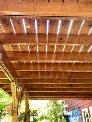 Balcony deck completely restored to it's natural form!