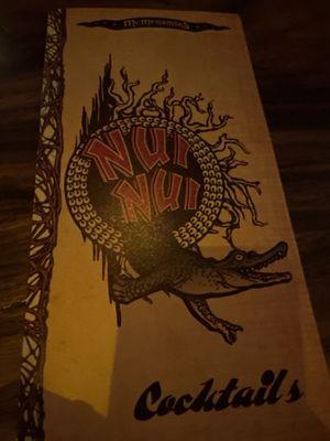 Menu cover