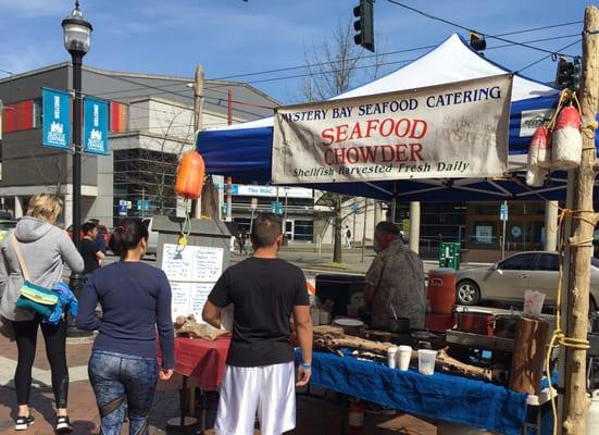 Vendors at the Capitol Hill farmers market