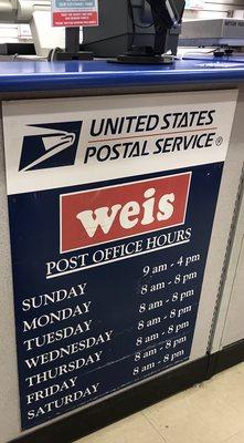 Convenient post office in store!!