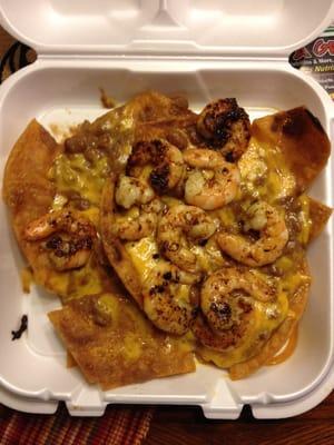 Shrimp Nachos to go...