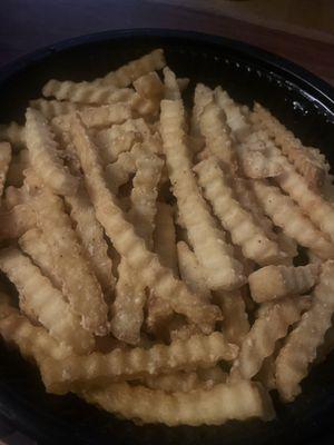 Frozen French fries.