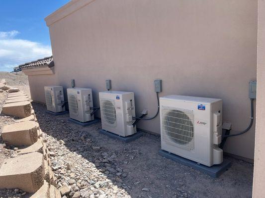 Ductless Mini Split install on this RV garage.