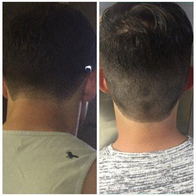 Before and after cut @ bankers point sports clips.