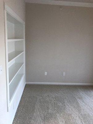 A2- dining room with built in shelves