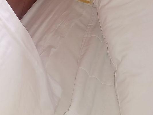 Bed sleeve is ripped, not changed