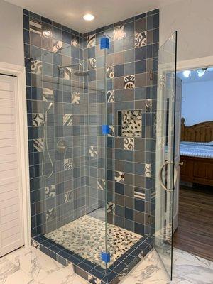 Shower remodel, Richardson, TX,