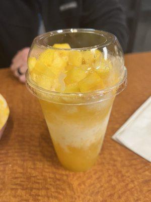 Mango Raspados Naturales w/ condensed cream