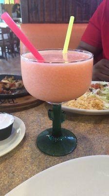 Mango and strawberry margarita