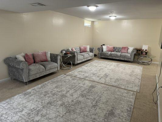 Basement living area