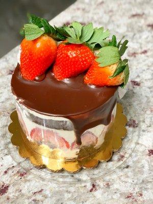 5 inch Chocolate Strawberry Shortcake ($12)