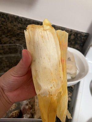 Raw masa in the tamale