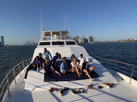 Nearing the Statue of Liberty. Captain Mike was patient and took a lot of great pics for us !