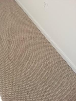 New carpet installation