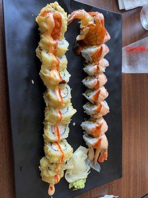 Left: IZ roll Right: Tiger roll