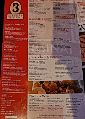 Food Menu - 1/23/22