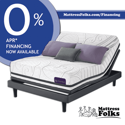 Mattress and adjustable bed financing through Synchrony at 0% APR