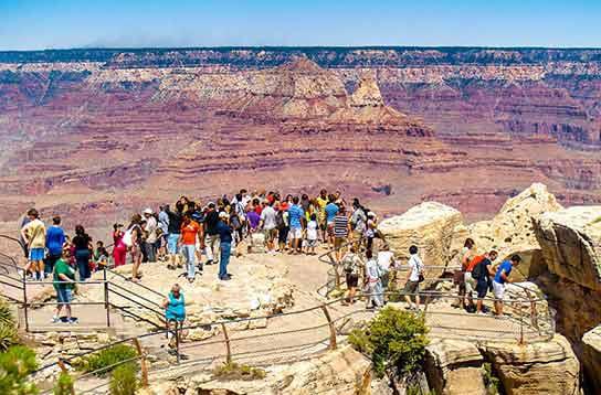 Mather Point at the Grand Canyon South Rim