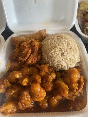 34. Spicy Orange Chicken Lunch Special