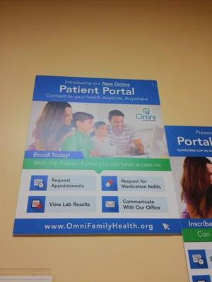 I like that there is a patient portal, where you can access your lab results, request med refills, & request an appointment