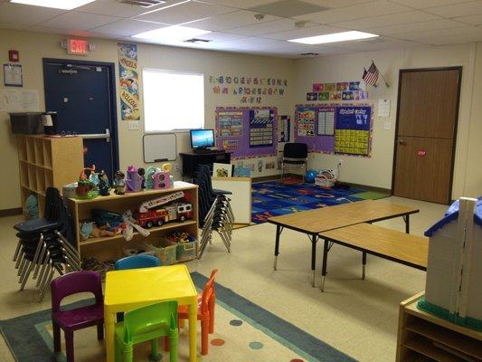 Modesto Christian Preschool classroom.