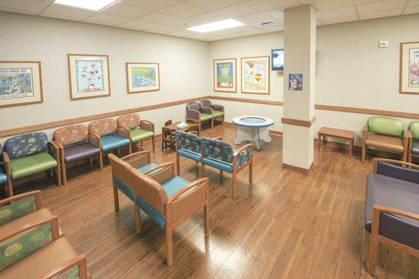 Pediatrics waiting area.