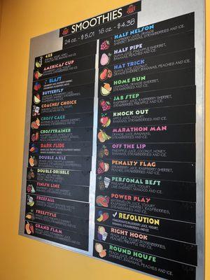 Menu 8/3/18