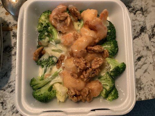 Honey Walnut Shrimp, I had eaten about half