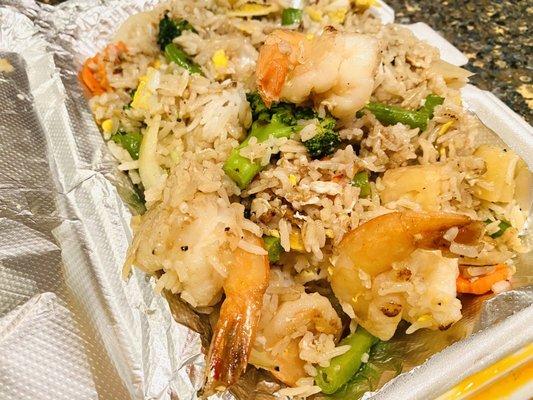 Pineapple Fried Rice with Shrimp