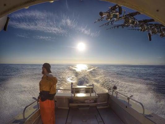 Going out early morning for a Halibut trip