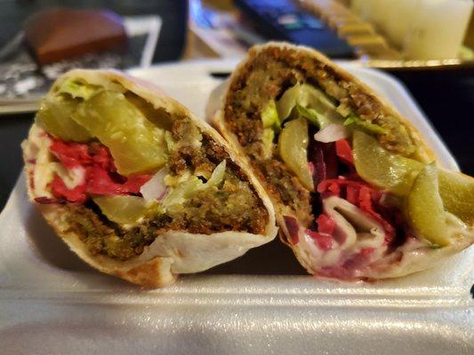 Falafel wrap