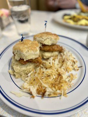 Honey chicken biscuit