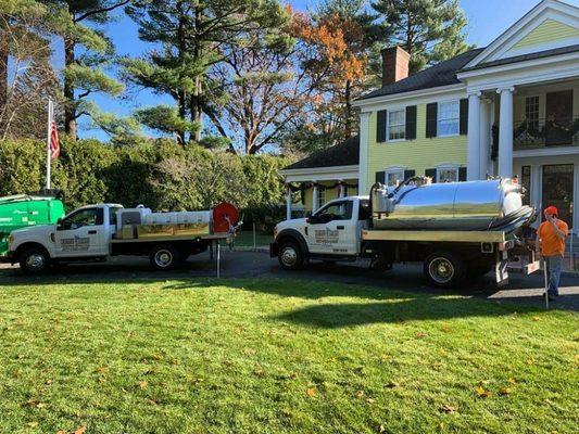 1,200 Gallon pump truck and High pressure water jet truck