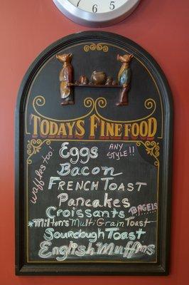 Breakfast is cooked to order and served 7-9 weekdays and 8-10 at weekends