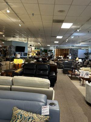 Large furniture selection