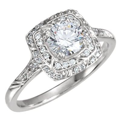 Large selection of diamond engagement rings