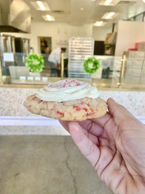 Candy cane cookie